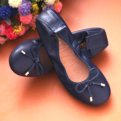 2024 Women Leather Breathable Ladies Comfortable Ballet Flats Driving Shoe Fashion Slip on Shallow Loafers Office Flat Boat Shoe