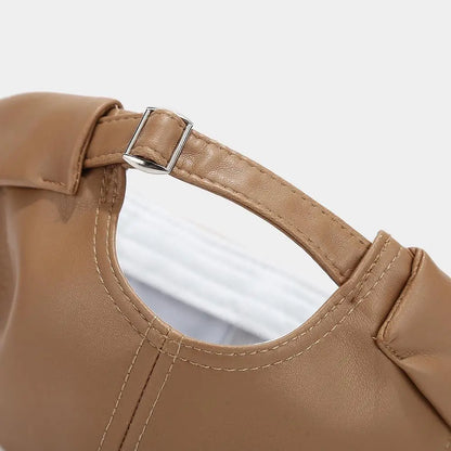 Vintage Pu Leather Melon Skin Hat Brimless Hat Landlord Cap Retro Docker Caps Hip Hop Hats Painter Cap Round Hat Adjustable