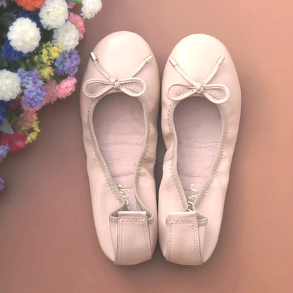 2024 Women Leather Breathable Ladies Comfortable Ballet Flats Driving Shoe Fashion Slip on Shallow Loafers Office Flat Boat Shoe