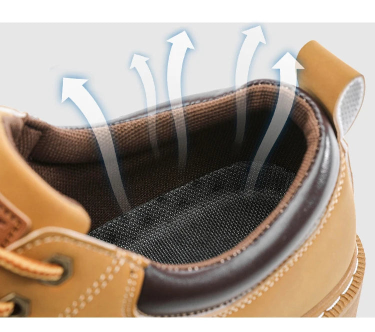 Leather Shoes for Men Luxury High Quality Brogue Shoes comfortable Soft Sole Men's Casual Shoes Lace Up Men Business Dress Shoe