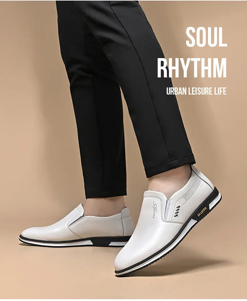 Leather Shoes Men Loafers Shoes 2024 Spring Summer Men Breathable Outdoor Casual Footwear Business Formal Single Shoes Sneakers