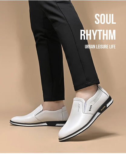 Leather Shoes Men Loafers Shoes 2024 Spring Summer Men Breathable Outdoor Casual Footwear Business Formal Single Shoes Sneakers