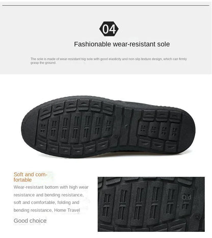 Leather Men Shoes Breathable Business Summer Slip on Loafers Man Casual Black Flats Driving Walking Shoes Moccasins