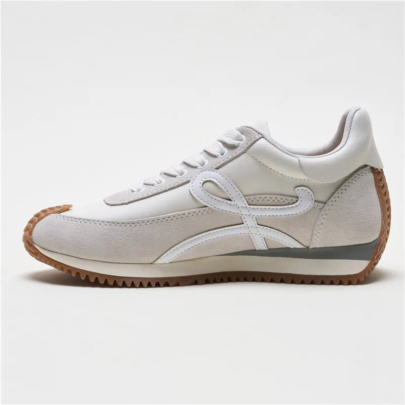 Designer High-quality Women's Leather Waffle Casual Sports German Training Forrest Gump Sneakers Ins Fashion Luxury