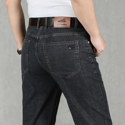 Jeans for Men Work Wear Male Cowboy Pants 2025 Fashion Trousers High Quality Original Classic Straight with Pockets New in Baggy