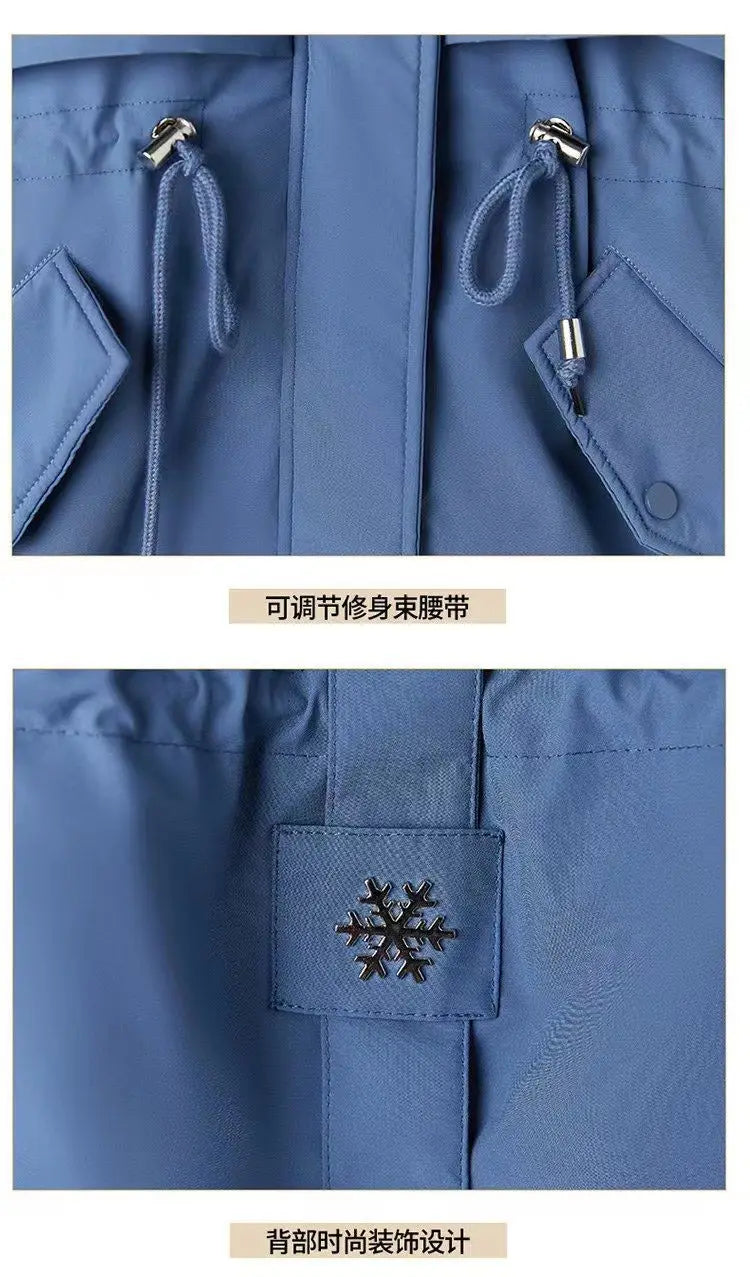 Winter Coat 2025 New Women's Thick Cotton Jacket Women's Medium long Korean version Fur collar Coat Female Warm Parka Overcoat