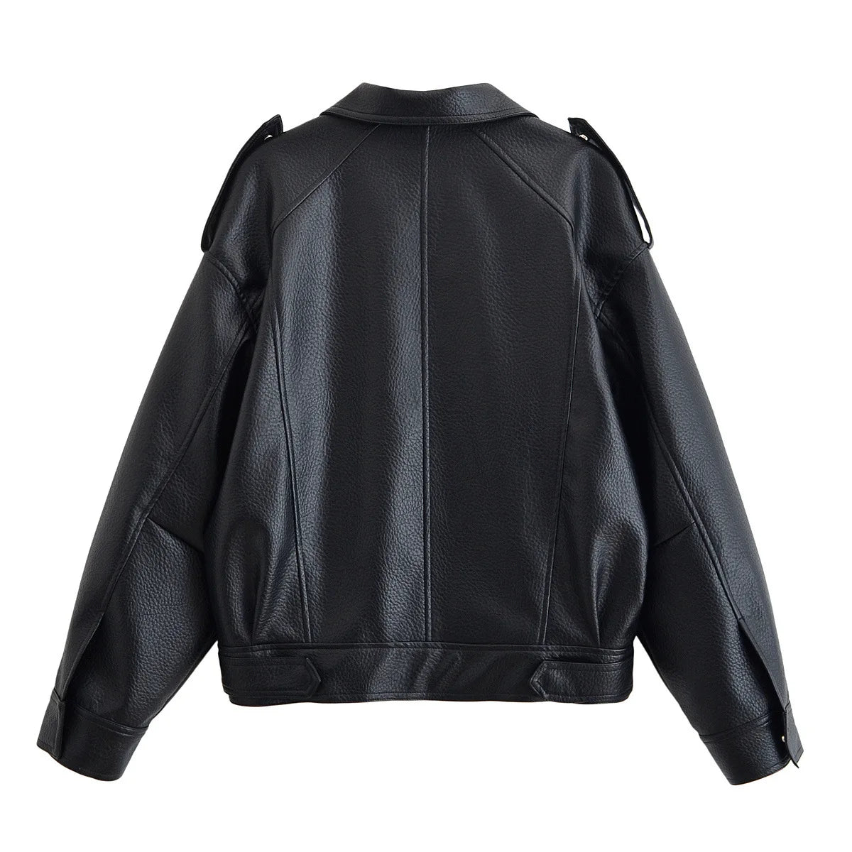 Chic Fashion Pu Leather Jackets Loose Female Short Outerwear Trend Casual High-quality Coats Vintage Motorcycle Fall Street Wear