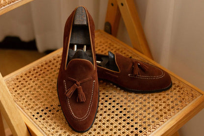 Genuine Leather Loafer Shoes for Men Handmade British Trendy Lazy Casual Shoes New Versatile