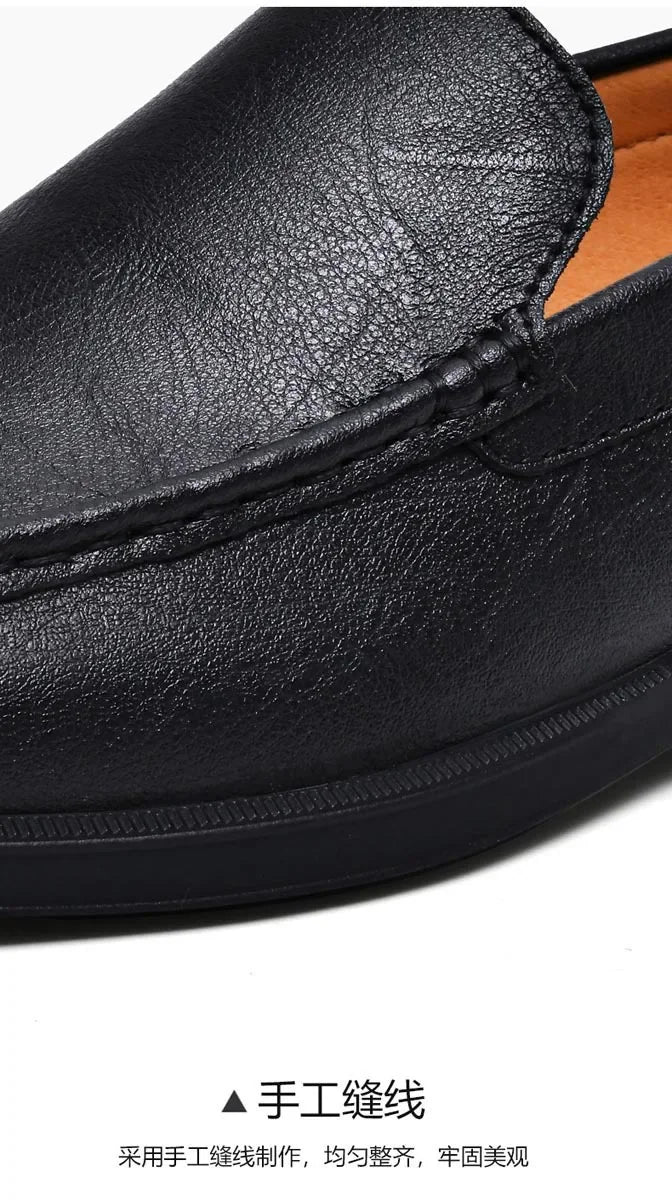Genuine Leather Men's Shoes Classics Business Dress Shoes Moccasins Slip on Loafers Driving Shoes for Men Casual Shoe 2026 New