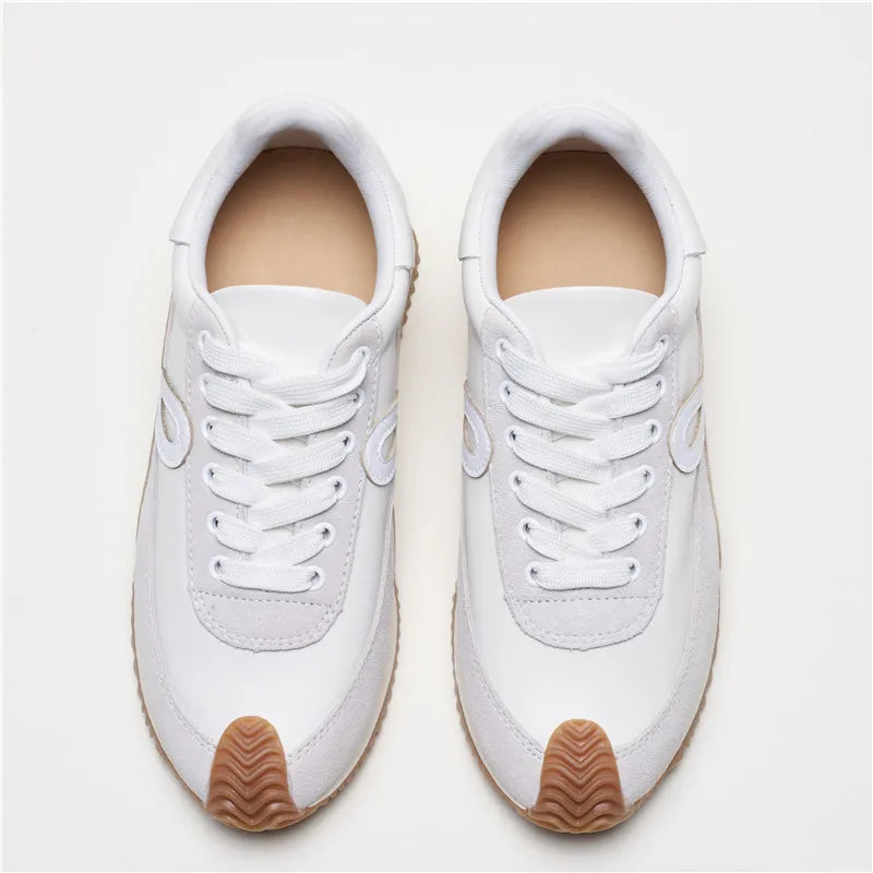 Designer High-quality Women's Leather Waffle Casual Sports German Training Forrest Gump Sneakers Ins Fashion Luxury