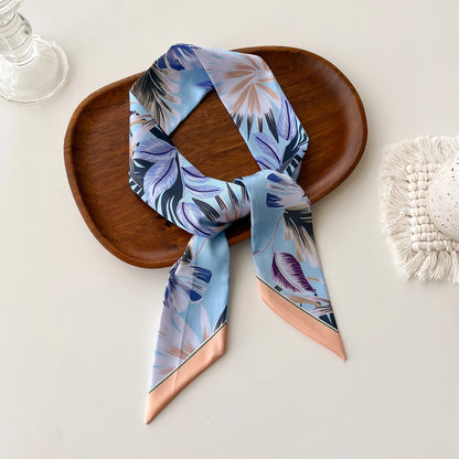 Women Silk Scarf Fashion Hair Scarf Neckerchief Hair Ties Headband Hair Ornament Female Bandana Bag Scarves