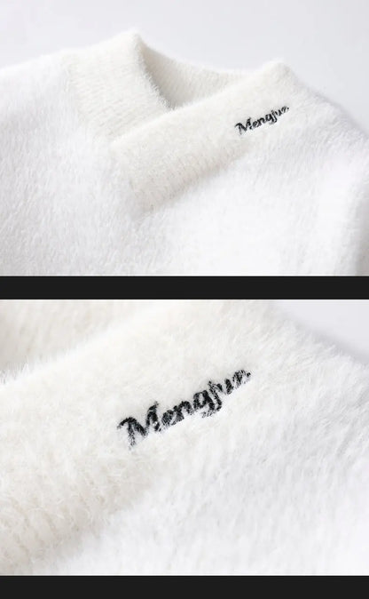 Sweaters men winter korean style mens warm sweater V-neck men sweaters autumn Men's wool pullovers men full size M-XXXL