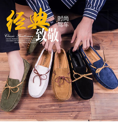 2023 Leather Men Casual Shoes Luxury Brand comfortable Slip on Formal Loafers Men Moccasins Italian Soft Male Driving Shoes