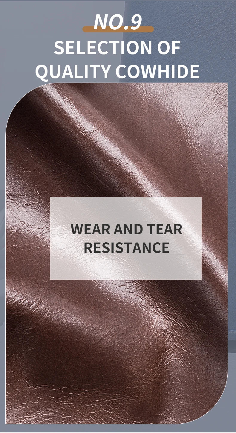 BULLCAPTAIN Genuine Leather Men's Car Keychain Leather Key Case High Quality Men's Butler Key Clip Zipper Two Card Key Case