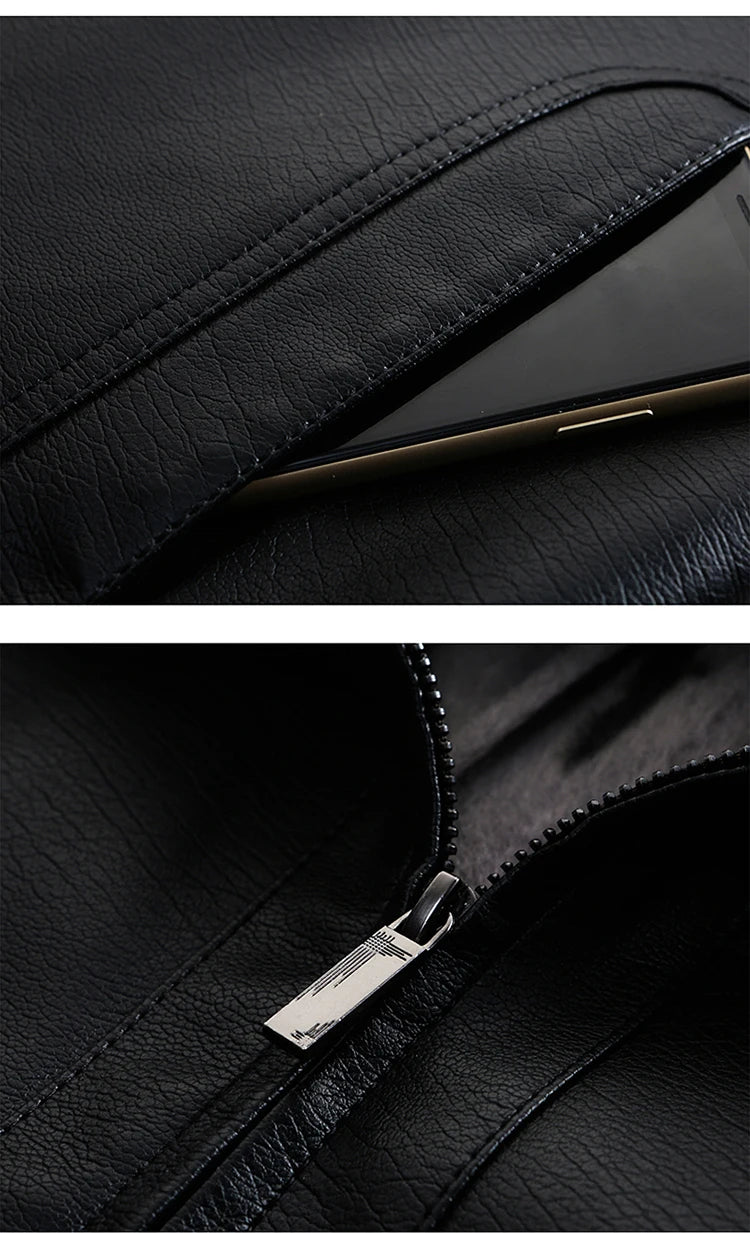 Genuine Leather Jacket Men Clothing Spring Goatskin Jackets for Man Business Casual Thin Coats Jaqueta Masculina Couro Legitimo