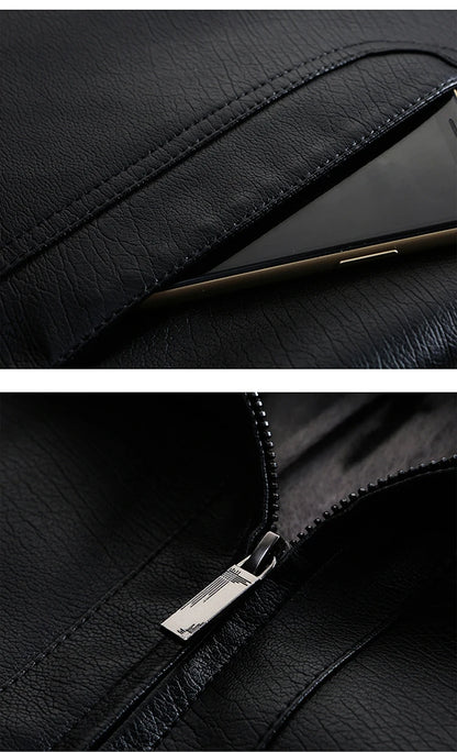 Genuine Leather Jacket Men Clothing Spring Goatskin Jackets for Man Business Casual Thin Coats Jaqueta Masculina Couro Legitimo