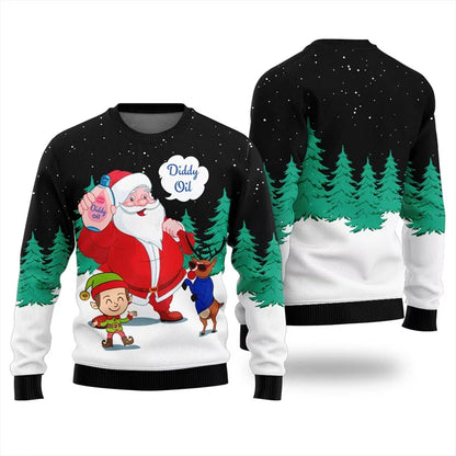 Merry Christmas Funny Ugly Sweater Men Women Festival Clothes Pullover Top Crewneck Xmas 3d Printed Dance Santa Claus Sweaters