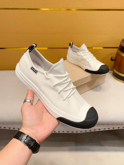 European Men's fashion Genuine leather Sports Lace-up classic Casual shoes sneakers Running shoes