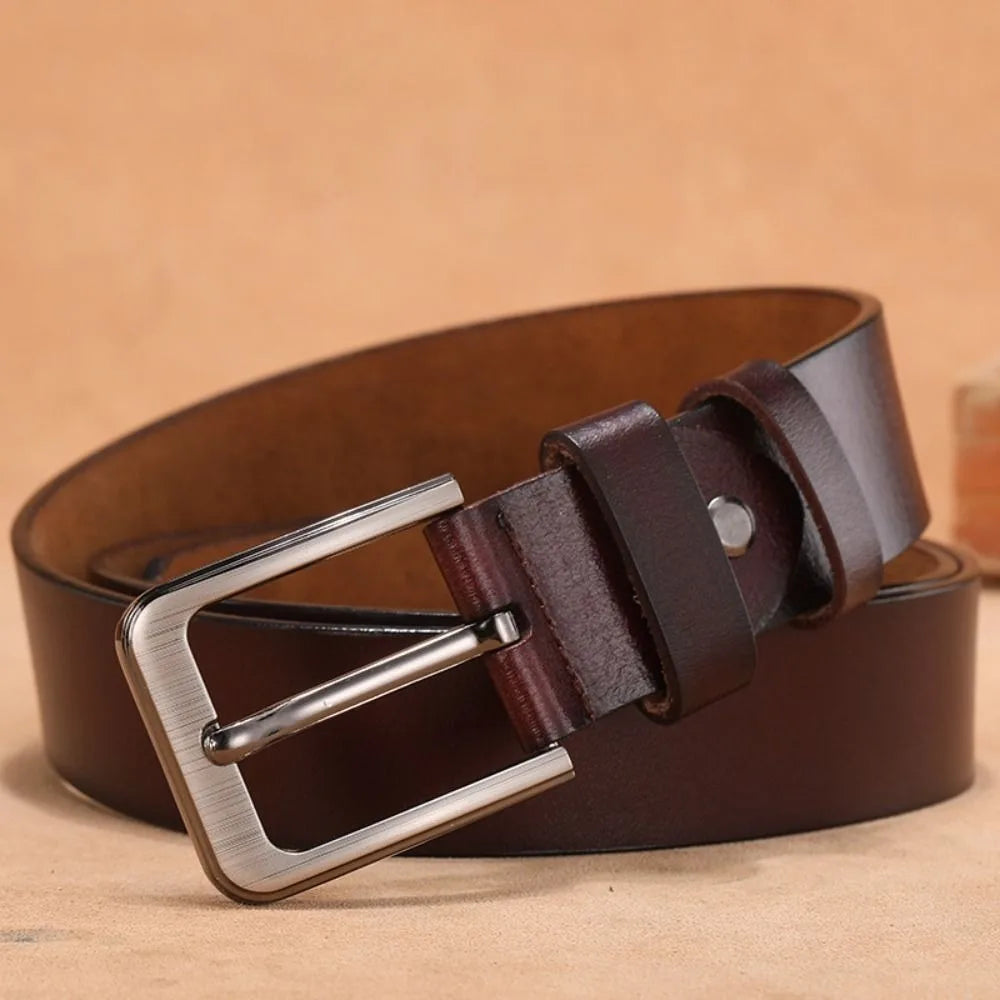 Waist Accessories Retro Men Belt Versatile Classic Leather Belt Durable Casual Belts Pants