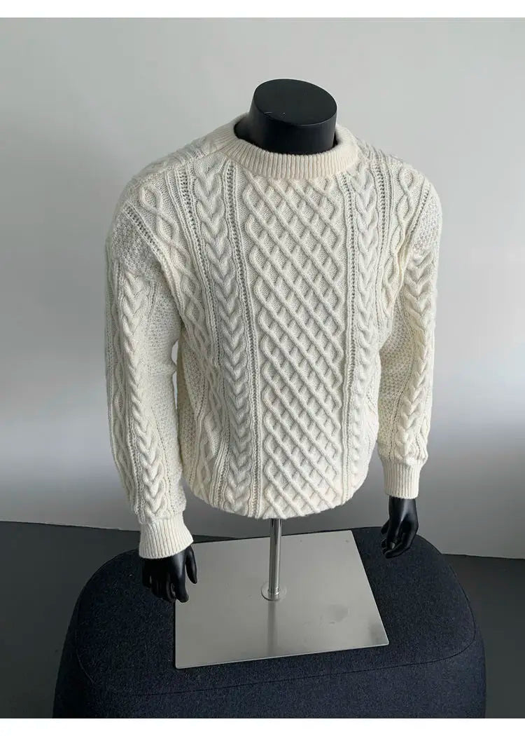 Cozy Winter Jumper Unisex Oversized Christmas Sweater Men Women Soft Casual Knit Pullover Long Sleeve Top for Cold Weather M-3XL