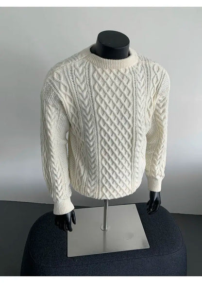 Cozy Winter Jumper Unisex Oversized Christmas Sweater Men Women Soft Casual Knit Pullover Long Sleeve Top for Cold Weather M-3XL