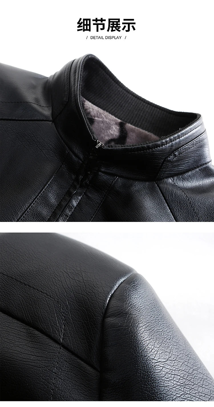 Genuine Leather Jacket Men Clothing Spring Goatskin Jackets for Man Business Casual Thin Coats Jaqueta Masculina Couro Legitimo