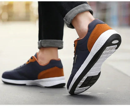 Leather Men Shoes Sneakers Trend Casual Shoe Comfortable Breathable Leisure Male Sneakers Non-slip Footwear Men Sports Shoes