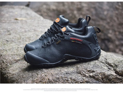 Genuine Leather Autumn Winter Men Outdoor Sneakers Casual Shoes Men's Walking Boots Climbing Shoes Flats Safety Work Shoes