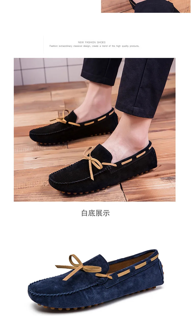 Leather Men Casual Shoes Luxury Brand comfortable Slip on Formal Loafers Men Moccasins Italian Soft Male Driving Shoes
