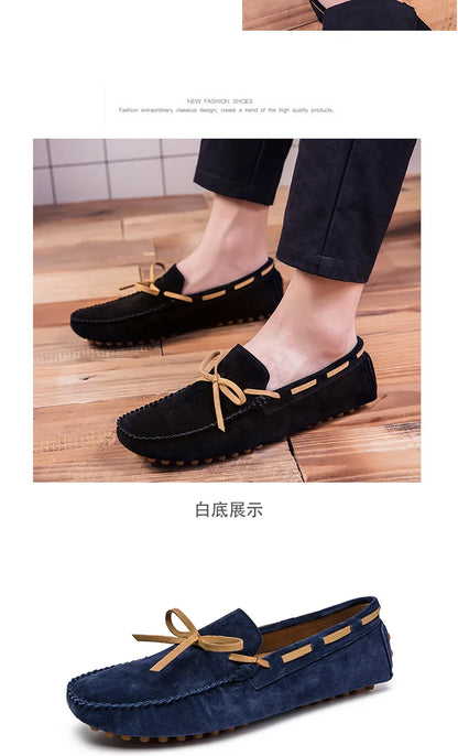 Leather Men Casual Shoes Luxury Brand comfortable Slip on Formal Loafers Men Moccasins Italian Soft Male Driving Shoes