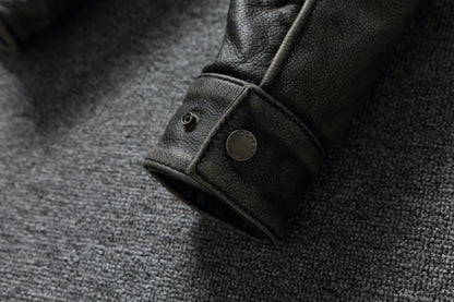 Genuine Leather Coats Autumn Mens Cloting Short Motorcycle Jackets Slim Fit Style Size S-7XL Chaquetas Para Hombre