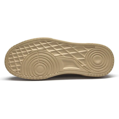 Genuine Leather Men's Casual Shoes, Thick-soled, Anti-slip, Wear-resistant, Height-increasing, Street Fashion, Retro Board Shoes