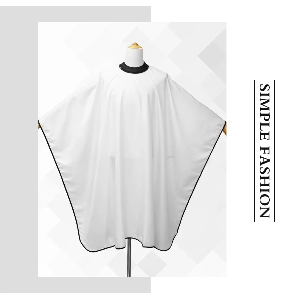 Professional Barber Cape Hair Cutting Cape Waterproof Silicone Collar Transparent Anti Static Salon Cape Eagle Shawl Style