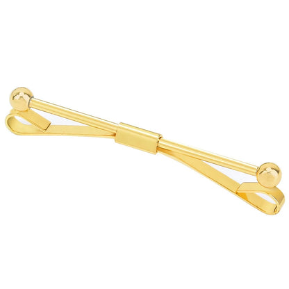 Tie Clip Fashion Style Ties for Men Metal Tone Simple Bar Clasp Practical Clasp Tie Pin for Mens Collar Clip Necktie Accessories