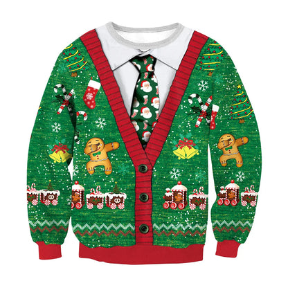 2025 Men Women Christmas Sweaters Funny Orgasm Tacky Christmas Sweater Tops Couples Holiday Party Christmas Sweatshirts