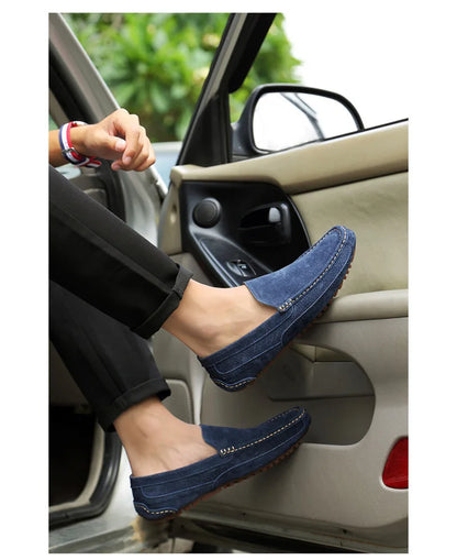 Suede Leather Man Loafers Luxury 2022 Casual Shoes For Men Boat Shoes Handmade Men Slipon Driving Shoes Male Moccasins Zapatos