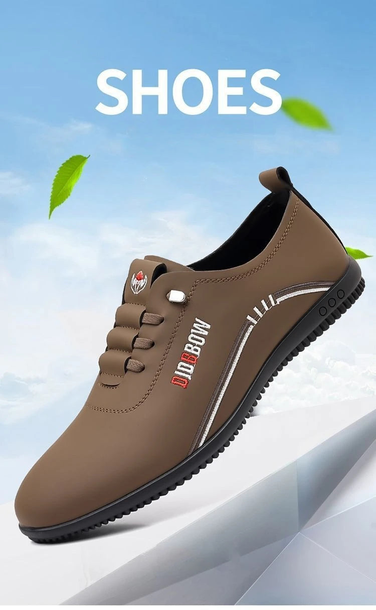 Leather Shoes for Men Fashion Soft Sole Men Loafers Comfortable Lightweight Walking Shoes Men Flats Moccasins Zapatillas Hombre