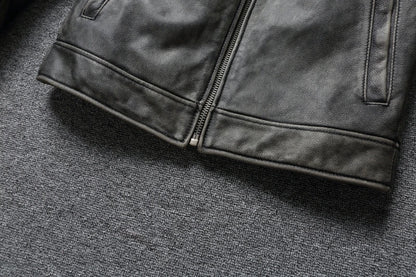 Genuine Leather Coats Autumn Mens Cloting Short Motorcycle Jackets Slim Fit Style Size S-7XL Chaquetas Para Hombre