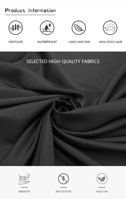 Professional Barber Cape Hair Cutting Cape Waterproof Silicone Collar Transparent Anti Static Salon Cape Eagle Shawl Style