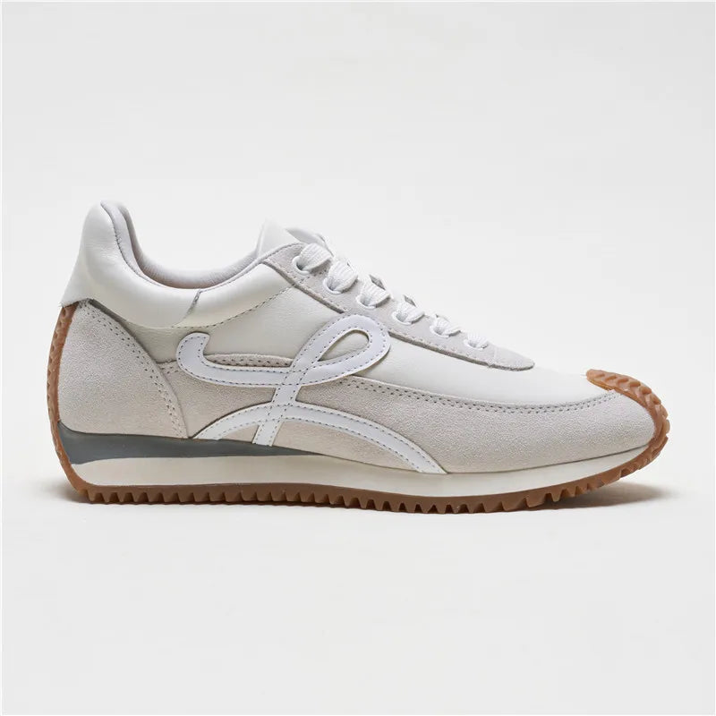 Designer High-quality Women's Leather Waffle Casual Sports German Training Forrest Gump Sneakers Ins Fashion Luxury