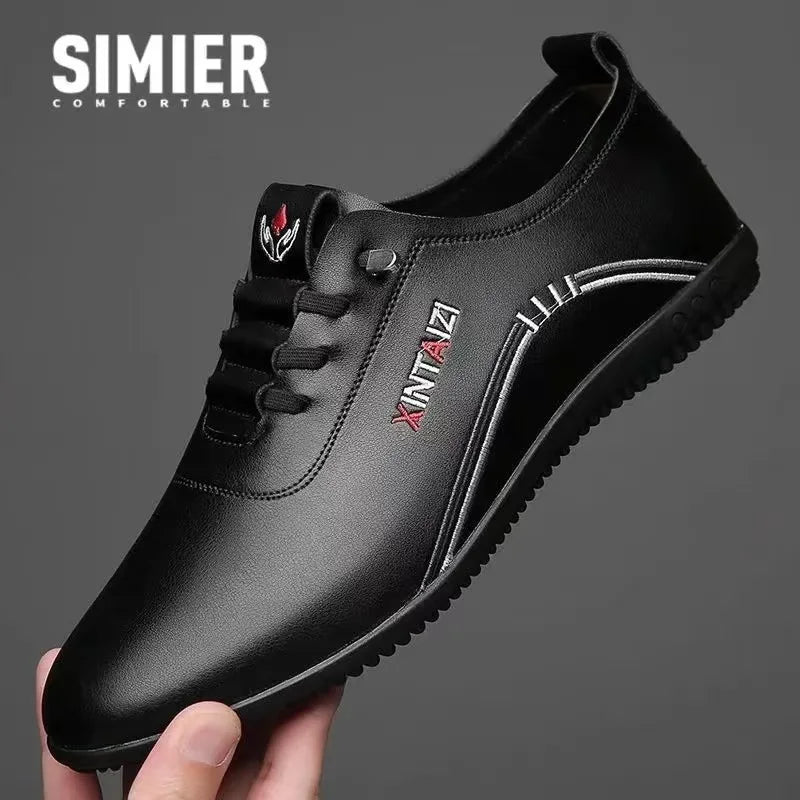 Leather Shoes for Men Fashion Soft Sole Men Loafers Comfortable Lightweight Walking Shoes Men Flats Moccasins Zapatillas Hombre