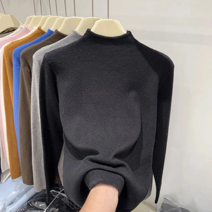 Sweater Women Autumn Winter Fashion Turtleneck Jumpers 2025 Female Long Sleeve Sweater Ladies Solid Knitted Soft Pullovers