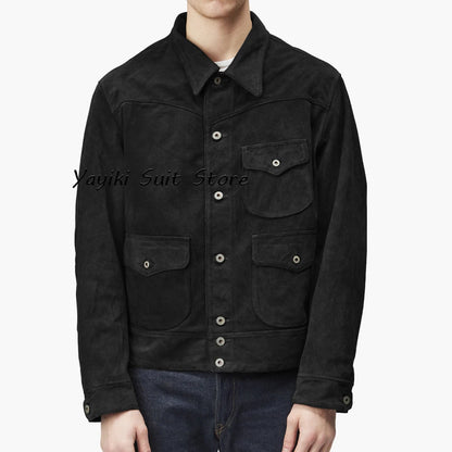 Elegant Man Coats for Men Men's Suede Jacket New in Coats and Jackets for Suit Mens Suits Luxury Man Coat Blazers Male & ، Full