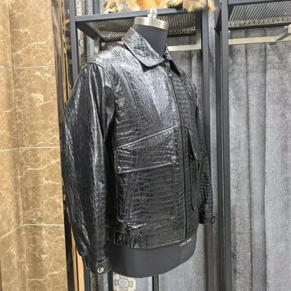 2025 new arrival high quality natural Genuine Leather coat men,male Cow leather jackets  PDD72