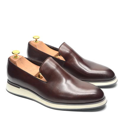 Classic Genuine Leather Loafer Shoes for Men High Quality Luxury Handmade Minimalist Style social Casual Original Man Sneakers