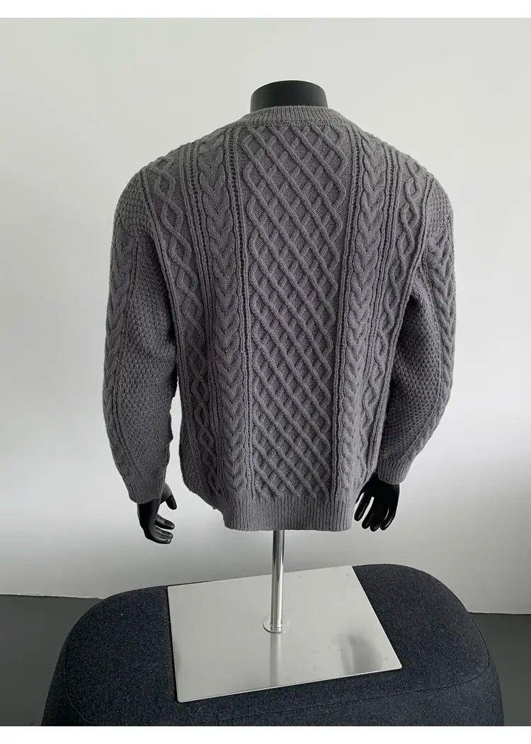 Cozy Winter Jumper Unisex Oversized Christmas Sweater Men Women Soft Casual Knit Pullover Long Sleeve Top for Cold Weather M-3XL