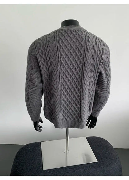 Cozy Winter Jumper Unisex Oversized Christmas Sweater Men Women Soft Casual Knit Pullover Long Sleeve Top for Cold Weather M-3XL