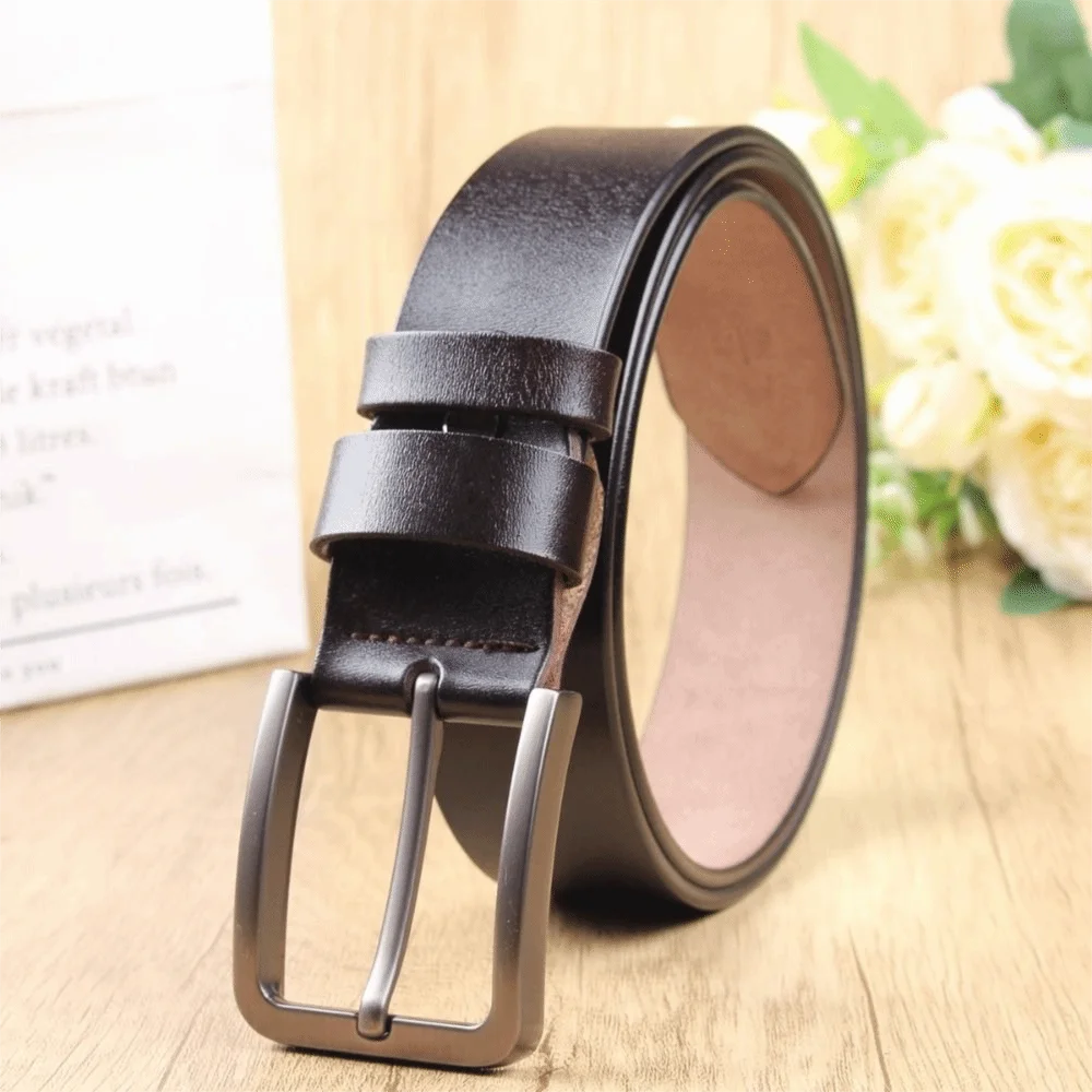 Waist Accessories Retro Men Belt Versatile Classic Leather Belt Durable Waist Belts Male