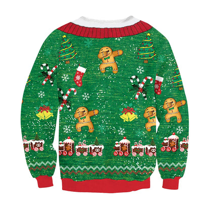 2025 Men Women Christmas Sweaters Funny Orgasm Tacky Christmas Sweater Tops Couples Holiday Party Christmas Sweatshirts