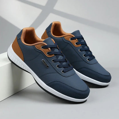 Leather Men Shoes Sneakers Trend Casual Shoe Comfortable Breathable Leisure Male Sneakers Non-slip Footwear Men Sports Shoes